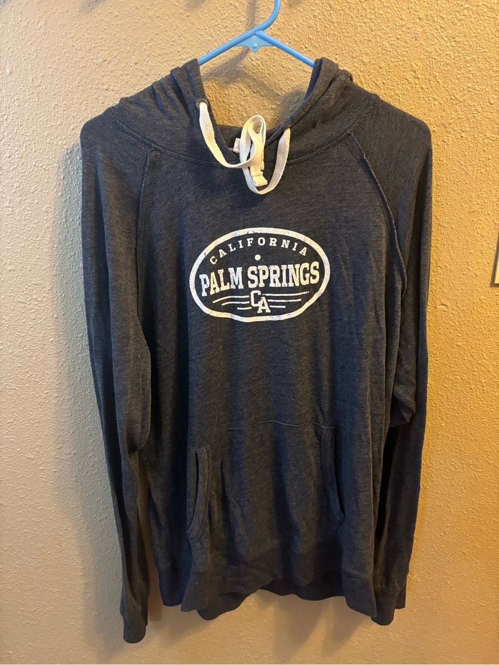 MV Sport Navy Hooded Pullover with White Palm Springs Graphic
